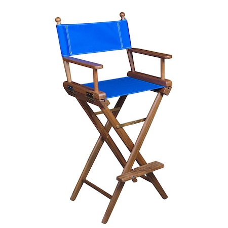 Whitecap Newport Captain's Chair with Pacific Blue Fabric Seat 60045